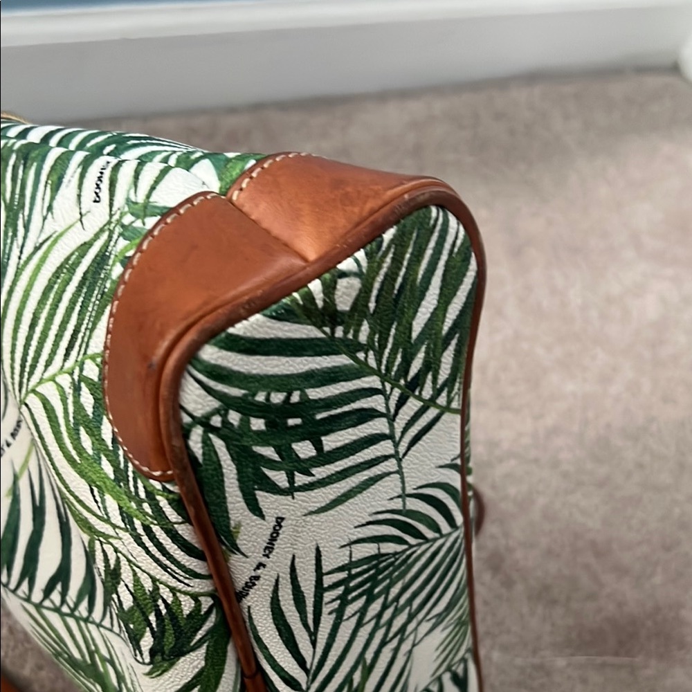 Dooney & Bourke Tropical Green and Brown Crossbody Bag - Picture 4 of 5